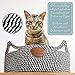 Kahume Katzenbett waschbar, Katzenkorb aus Baumwollseilen, ECO Katzenkörbchen, Hundebett Korb geflochten für Katzen Schlafplatz Liegeplatz Bettchen Haustierbett Körbchen Cat Bed schwarz-weiß