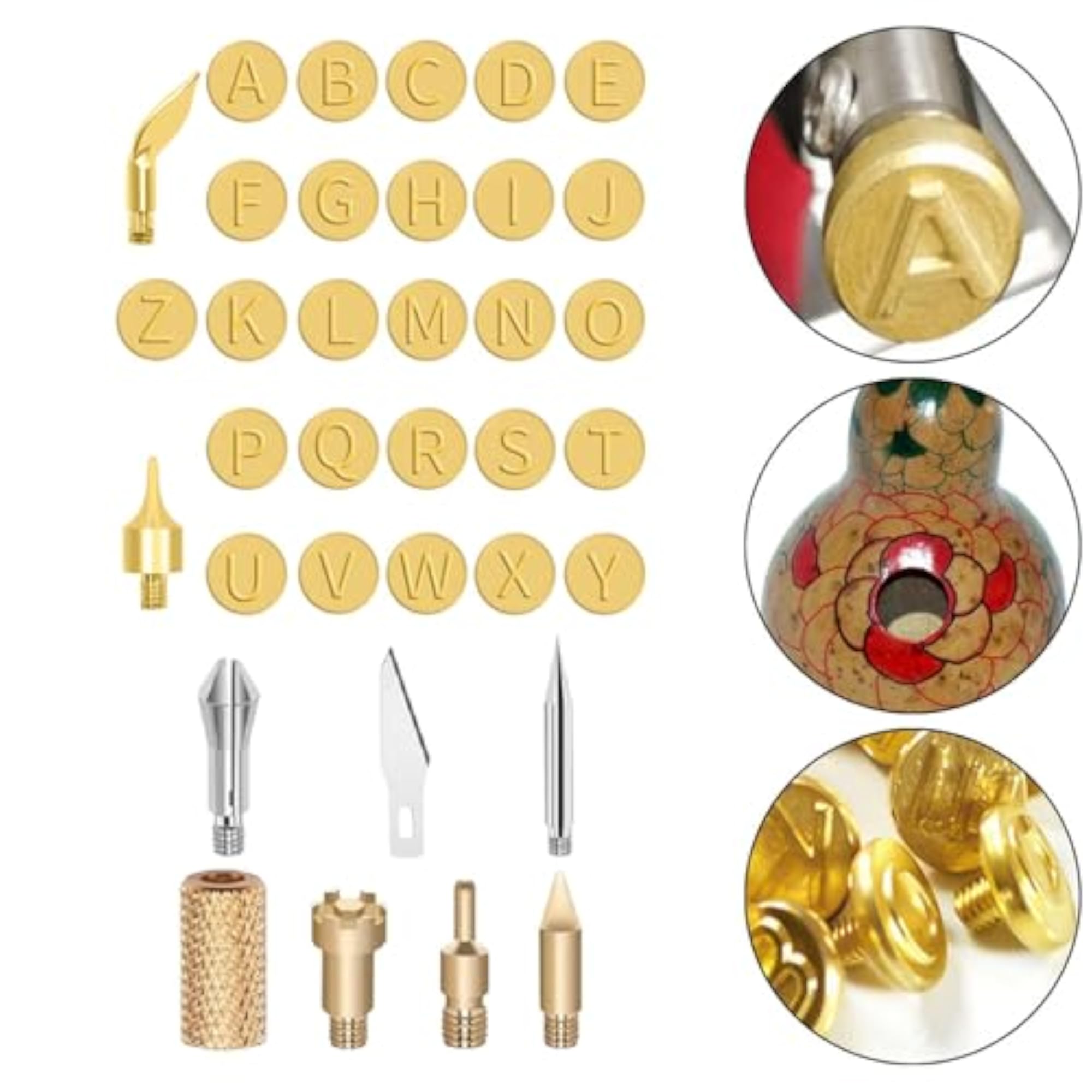 Wood Burning Tips Set for Pyrography Work, 28pcs