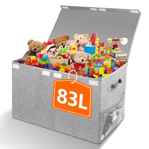 Fineonly Large Toy Box Chest with Lid