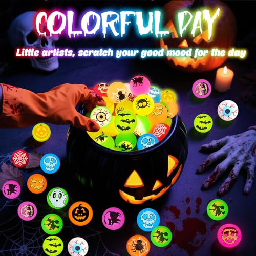 Image of 50 PCS Halloween Party Favors, Halloween Glow in The Dark Bouncy Balls | Trick or Treat Goodie Bag Fillers, Halloween Glowing Bouncy Balls Toys for Halloween Party Supplies, Party Favors