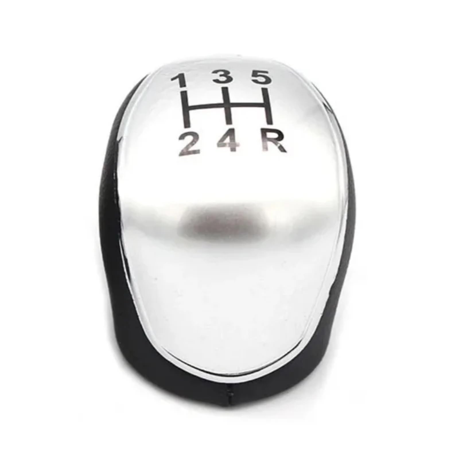 Grddpltu 5 Speed Silver Gear Shift Knob Compatible With S-Max For C-Max For Focus Mk2 For Kuga 5/6 Speed Gear Shift Knob Shifter Lever Arm Headball Car Accessories(5 Speed Silver)