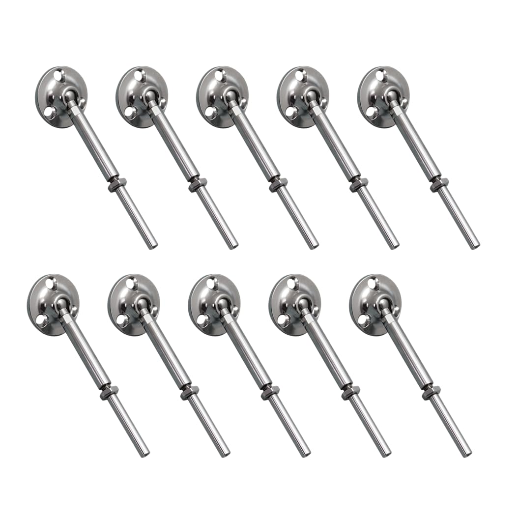 Atlantis HandiSwage C0748-H003-10 Cable Railing Tensioner with Stud (1/8") - 316L Marine Grade Stainless Steel (10-Pack)