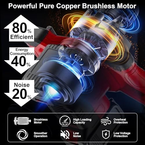 Bild 1 - Akku-Farbmörtelrührer Kompatibel mit Makita 18V Akku, 6-Gang-Getriebe, Kabelloser Mörtelrührer Zementrührer Rührwerk Betonrührer Elektrischer Betonmischer, Rührkorb-Ø 130mm, Rühreraufnahme M14