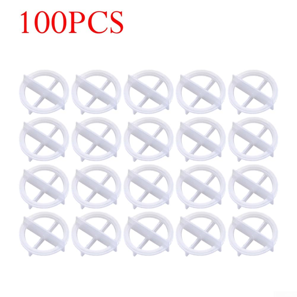 Distanziatori a croce riutilizzabili per pavimenti e pareti, in granito e porcellana, 100 pezzi, 1-3 mm (bianco, 1 mm)