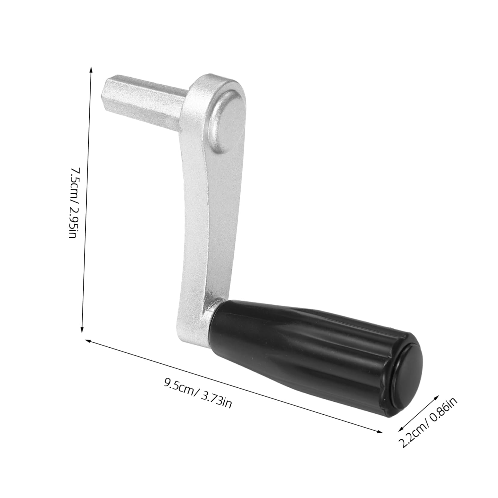 HEALLILY Trailer Winch Handles Window Crank Kit Replacement Window Handles Machine Tool