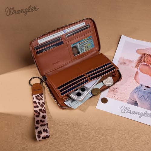 Image of X Wrangler Wristlet Western Wallet Boho Aztec Credit Card Holder for Women