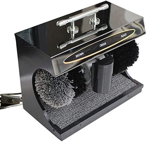 Cireuse de Chaussures électrique, cireuse de Chaussures à Induction Automatique, capteur Infrarouge entièrement Automatique, cireuse de Chaussures en Cuir d'hôtel Commercial dans Le Hall d(Color:noir)