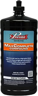 Presta 163032 MaxComplete Compound for Removing P800, Finer Sand Scratches and Light-Heavy Oxidation - 32 Oz.