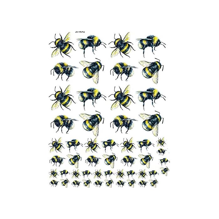 Buy Black and Yellow Bees 2016042 Ceramic Decal Enamel Decal