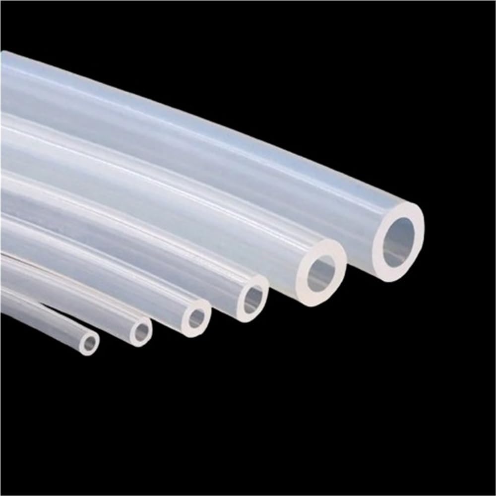 Manguera de goma flexible Tubo flexible de silicona 1 metro, diámetro interior 0,5 mm a 50, manguera transparente, tubo refrigeración por vacío(46 * 54mm)