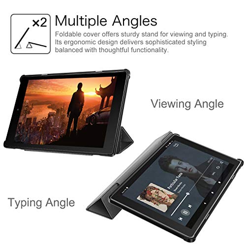 Fintie Slim Case For Amazon Fire Hd 10 Tablet (Compatible With 7Th And 9Th Generations, 2017 And 2019 Releases) - Ultra Lightweight Protective Stand Cover With Auto Wake/Sleep, Black #TOP4