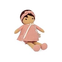 KALOO Tendresse – My First Amandine Doll – Cloth Doll 32 cm – Pink Chiffon Dress –