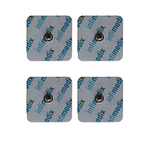 Infimedix - Botones de presión para electrodos TENS/EMS (45 x 45 mm, 4 unidades)