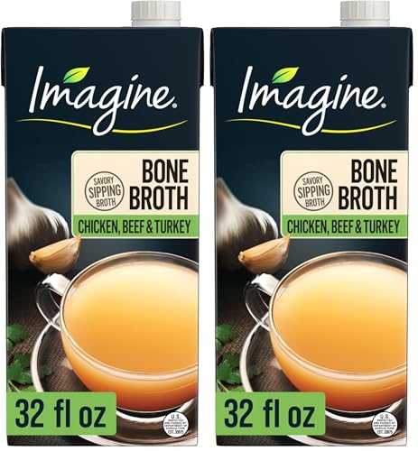 Imagine Chicken, Beef & Turkey Bone Broth 32 oz (Pack of 2)