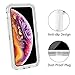 Coolden Hybrid Clear Phone Case for iPhone Xs MAX 6.5 Inches, Heavy Duty Protective Dual Layer Shockproof Case with Hard PC Bumper Soft TPU Back for iPhone Xs MAX 2018 Release, Transparent