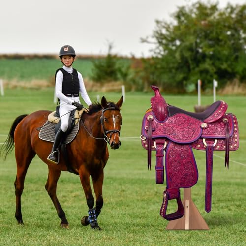 Image of Marsui 5.3ft Horse Racing Party Decorations Saddle Cardboard Cutout Stand up Life Size Derby Day Photo Props Animals Decor for Derby Day Rodeo Western Party Equestrian Events Supplies