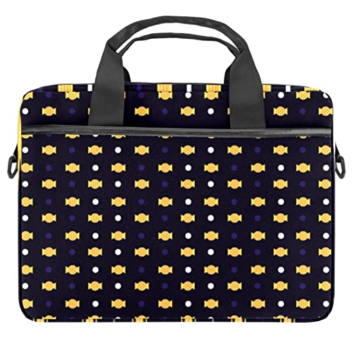 Sacoche ordinateur 13-14 pouces motif bonbon jaune - Housse bandoulière portable
