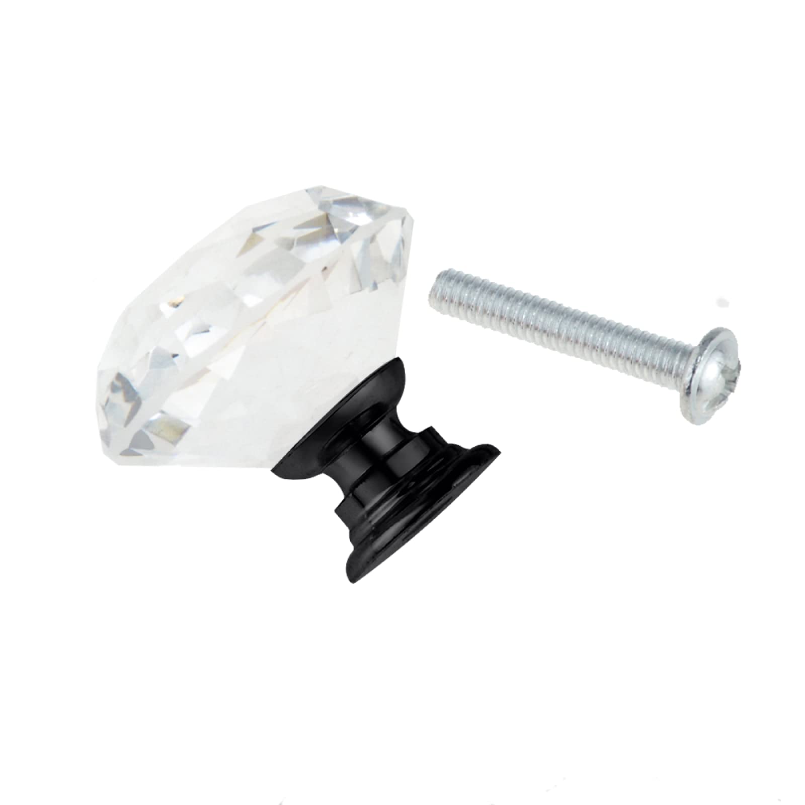 Bszcxbvmp Black Crystal Drawers Knobsb, Crystal Drawer Knobs And Handles Multicolor 5/10 Pcs 30Mm(,5Pcs)