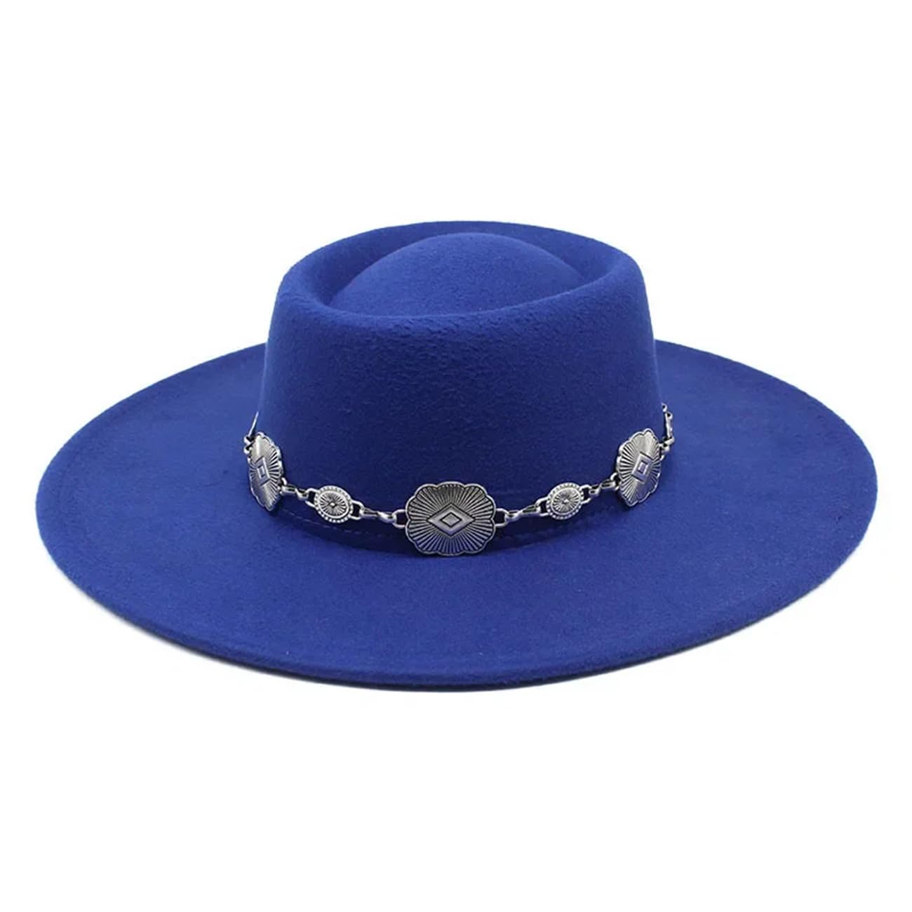 Fedoras Cappelli Per Le Donne 9.5CM Big Brim Lusso Cintura Fascia Feltro Jazz Cappelli Abito Da Sposa Cappello Formale