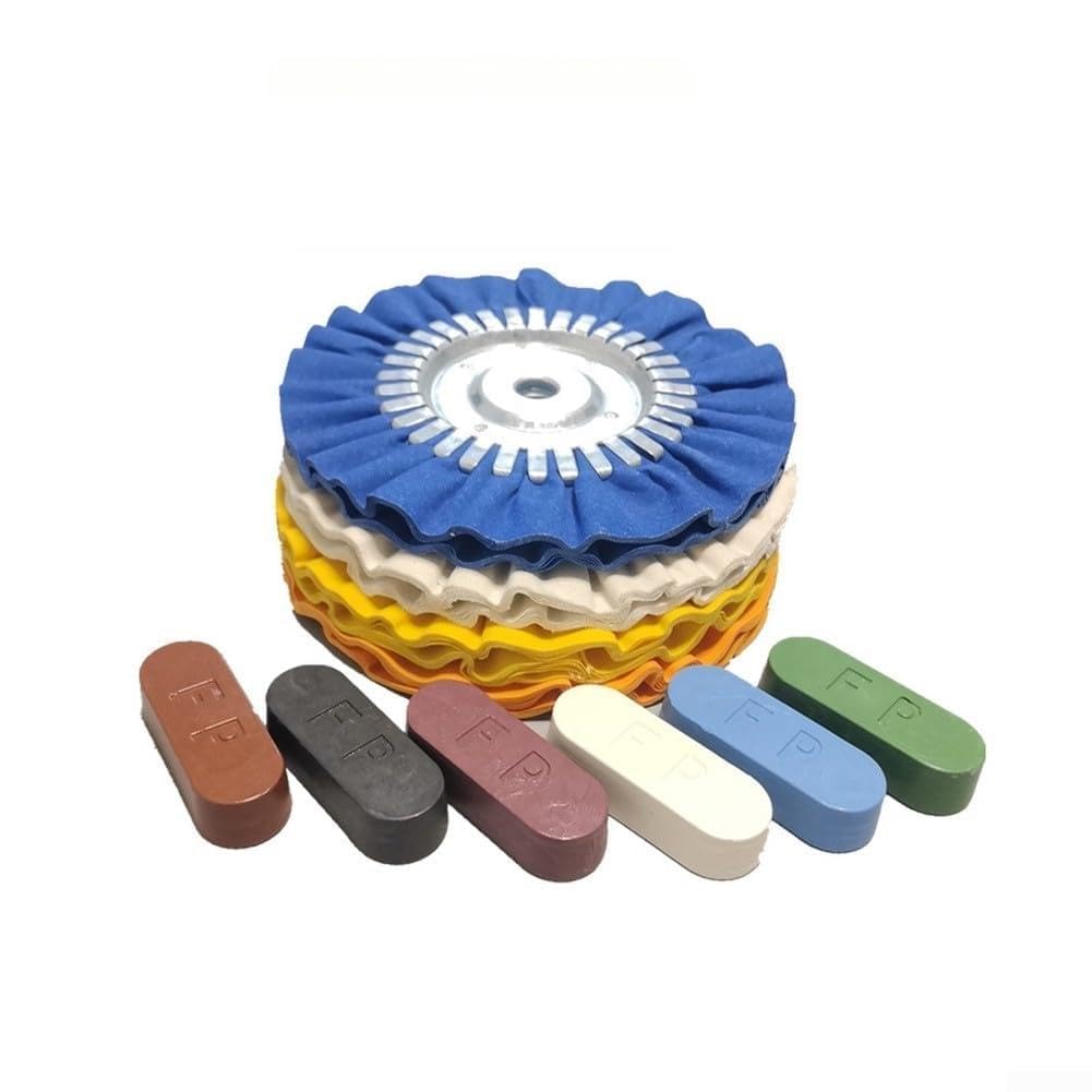Niceminiwall Kit Polissage 8 Pouces 4 pour Roues Tissu Kit Polissage 8 Pouces(10-Piece Set)