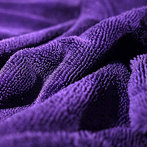 Serviette de séchage microfibre Maxshine violette 1200 g/m² 60x90cm densité premium
