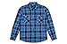 Produktbild Brixton Herren Flanell Shirt Bowery. Die Flanellhemd Standard Fit Langarm Button-Down Hemd, blau/Marineblau, Klein