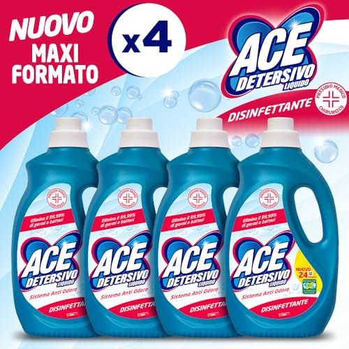 ACE Detersivo Disinfettante, Cartone da 4 Flaconi x 24 Lavaggi - Immagine 3