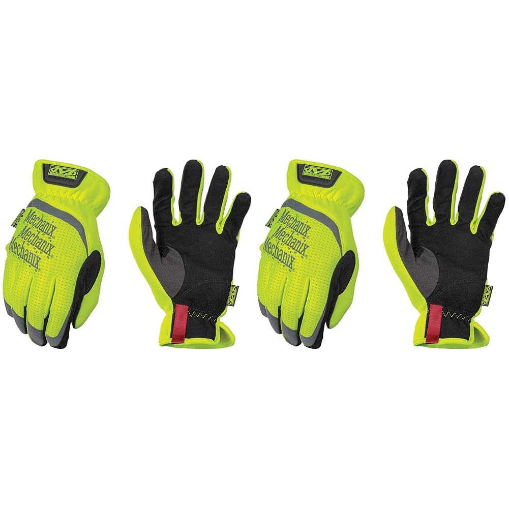 Mechanix Wear - Hi-Viz FastFit Gloves (Small, Fluorescent Yellow) SFF-91-008 (Pack of 2)