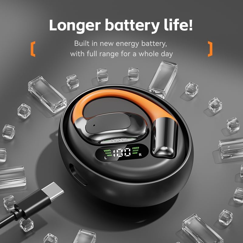 Ai Translation Earbuds Real Time 150 Languages, Bluetooth 5.4 [7H+54H] Battery, Gyroscopic Charging Case, Voice Isolation, Leakproof Design, Comfortable Earhook for Travel Business