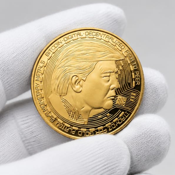 U.S. President Donald Trump - Bitcoin Gold Plated Rare Coin | Rare Collectible-picture-32