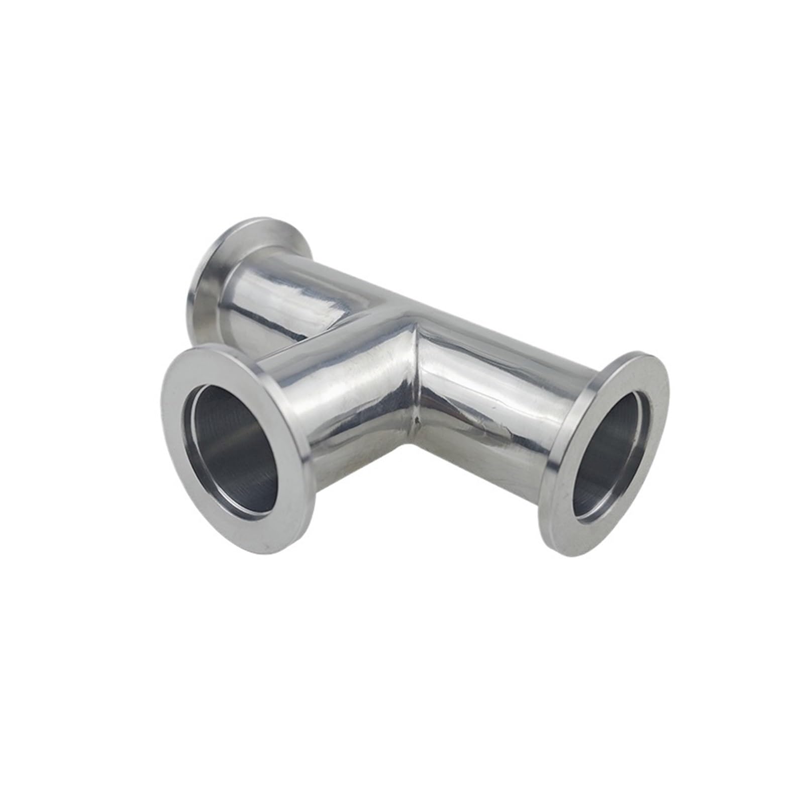 KF16 Vacuum Equal Tee Stainless Steel 3 Way Tee Ferrule Pipe Connector Fitting KF Flange Tri Clamp