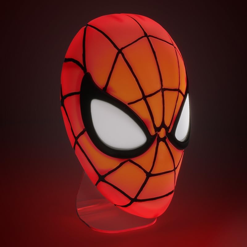Spiderman Mask Light - Officially Licensed Disney Merchandise, Desk Light or Wall Mounted Marvel, USB Powered, Gift for Multiverse Fans | Paladone