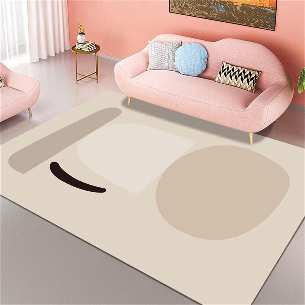 Tapis pour chambre fille manga 150x200cm minimaliste et doux