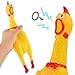 [VALUE BUNDLE] One Dozen 13" Squawking Rubber Chickens - Novelty GAG Dog Toy (Set of 12)