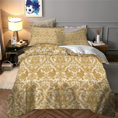 Housse de couette super douce déco dorée pour une chambre cocooning chaleureuse - 6