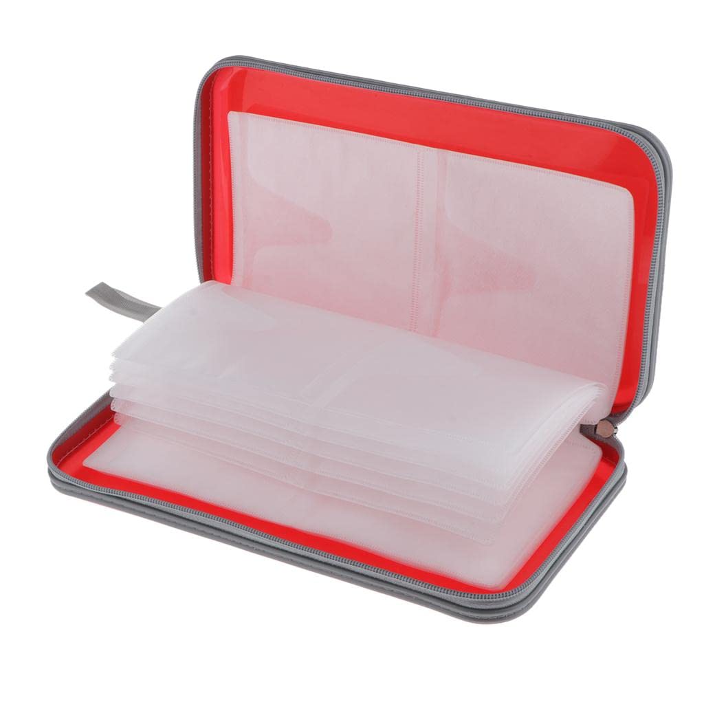 CLUB BOLLYWOOD®80 Disc CD Wallet DVD Case Storage Holder Bag Carry Protector PVCRed|Computers/Tablets & Networking | Drives, Storage & Blank Media |1 Piece CD Wallet-image-22