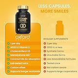 Oxford Origins Vitamin D3 K2 Capsules | Made in The UK | 4000 iu Vitamin D3 & 100mcg K2 MK7 | Boosted with Coconut MCTs for Absorption | 4 Month Supply - 240 Capsules - Image 6