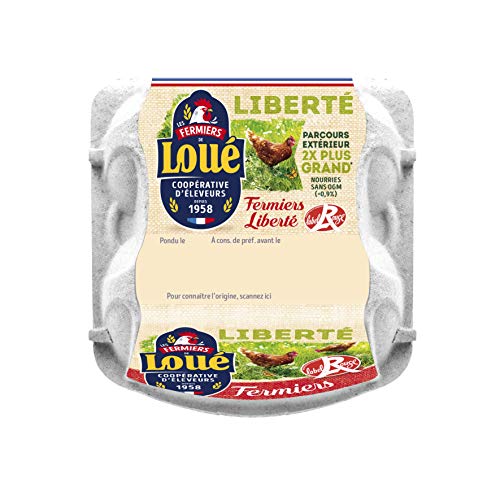 Loué Set de 4 Œufs LR Fermiers Gros 252 g