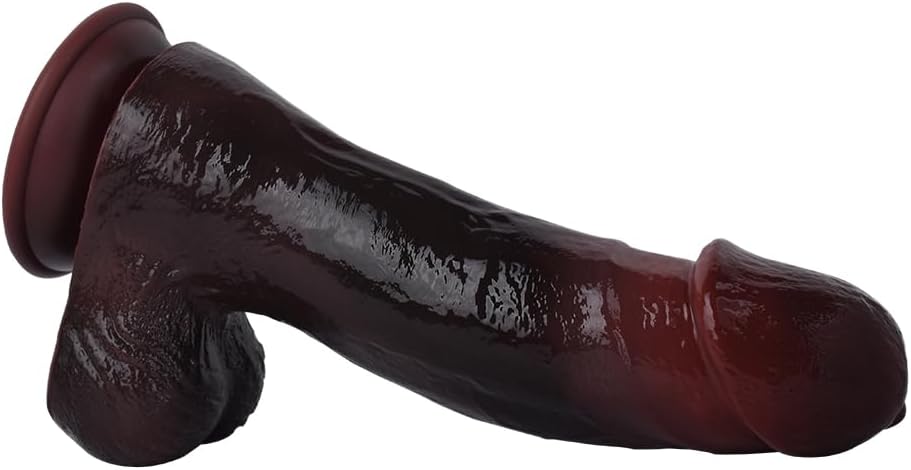 9.64" Remote Control Black Large Thrusting Vibrating Dildo, Realistic Big Dildo Vibrator with 10 Modes Telescopic Vibration, Adult Sex Toy for Men and Women with Suction Cup Dildo for Anal and Vagina