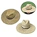 FLYXF Casual Straw Hat Unisex Artisanal Woven Outdoor Activity Fashionable for Leisure and Holiday Use Unisex Straw