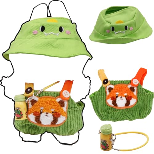 Vêtements de poupée tendance ZTWEDEN 17 cm avec chapeau vert miniature