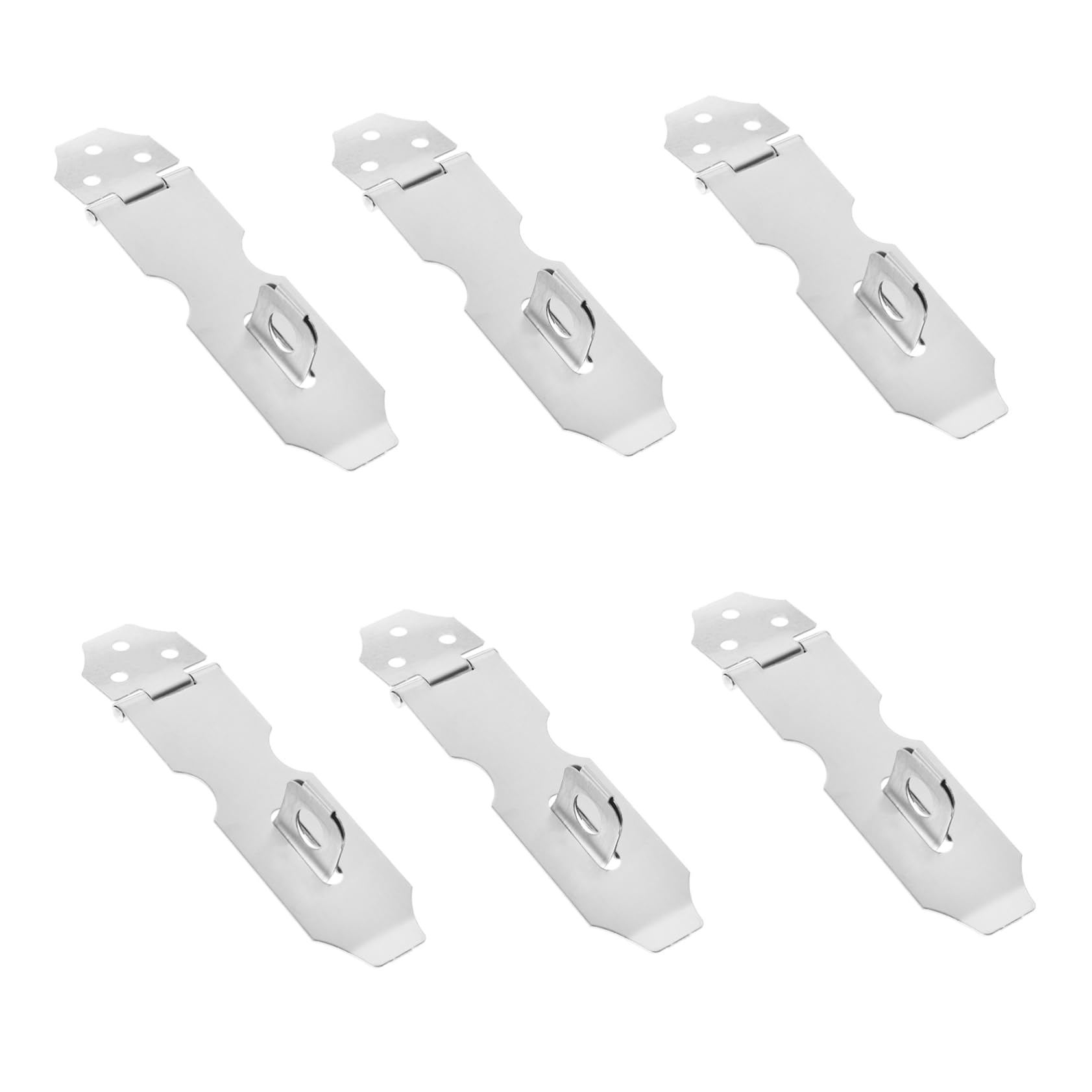 LALAFINA 4sets 8pcs Heavy Duty Hasp Latch Fence Lock for Outdoor Gates Nose Design for Cabinets and Easy Installation Hardware for Added Safety 8pcs*4