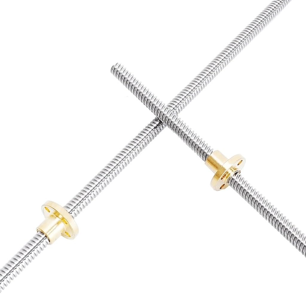 Tornillo trapezoidal T6, tornillo de acero inoxidable 304, 6 mm de diámetro, paso de 12 mm(800mm)