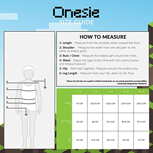 MINECRAFT Pigiama Pile Bambino, Pigiama Intero