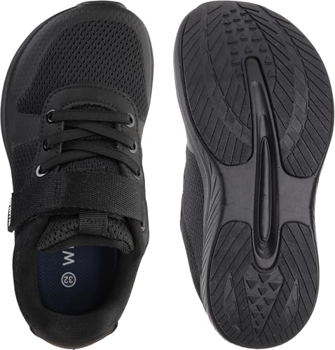 Image of WHITIN Kids Wide Toe Box Running Shoes Zero Drop Sole S8K2 | Breathable Mesh Upper, Soft Flexible Feel, School Sports, Playground Adventures, Active Play