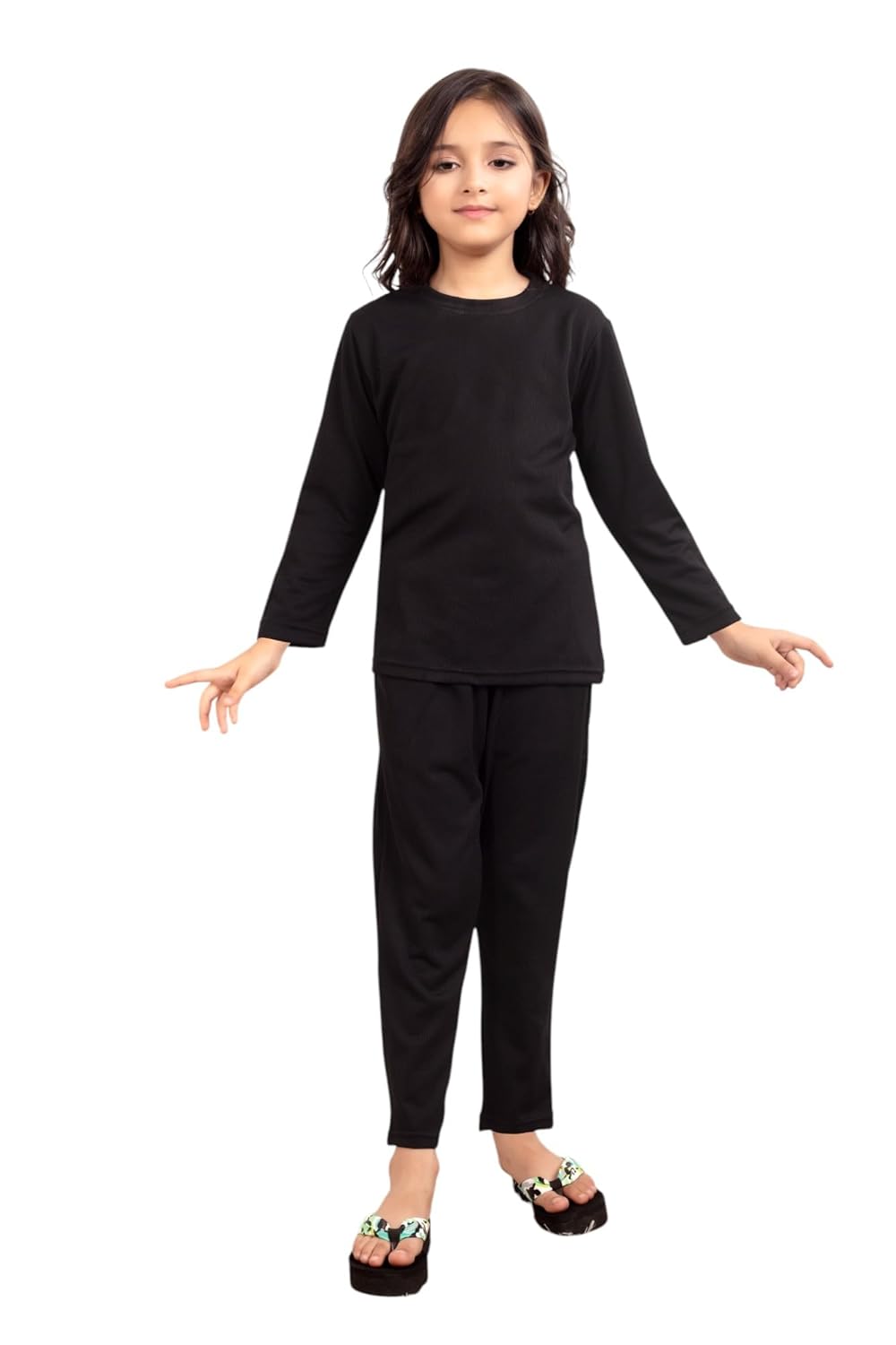 CLUB96 Pure Cotton Full Sleeve Kids Sleepwear Night Suit Set for Girls Nightwear/Night Suit for Girls Loungewear, Night Dress