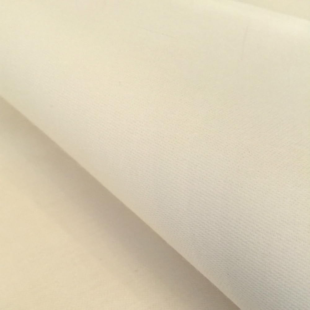 Heavy Luxury Sateen Fabric Curtain Lining Crease Resistant 54"/140cm Wide (Price Per Metre) (Ivory)