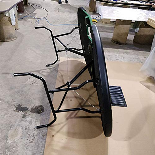 Texas Hold'em Tisch Pokertisch mit einzelnen Eisenfüßen und einziehbarem Tisch, Domino-Tisch kann zur Aufbewahrung und zum Transport in der Mitte gefaltet werden – Bild 5