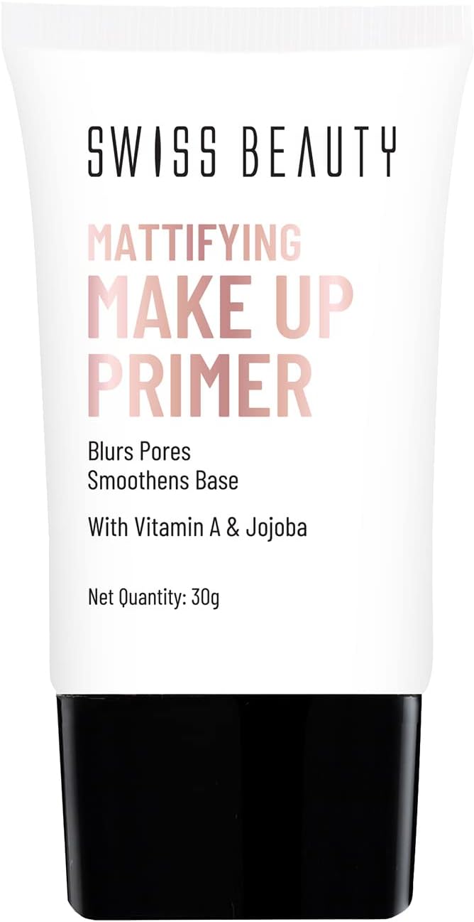 Mattifying Makeup Primer | Oil-Free Shine | Minimises Pores | Long-Lasting Base | All skin Types, 30gm