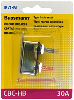 Bussmann (BP/CBC-30HB-RP) 30 Amp Type-I Stud Mount Circuit Breaker with Lengthwise Bracket
